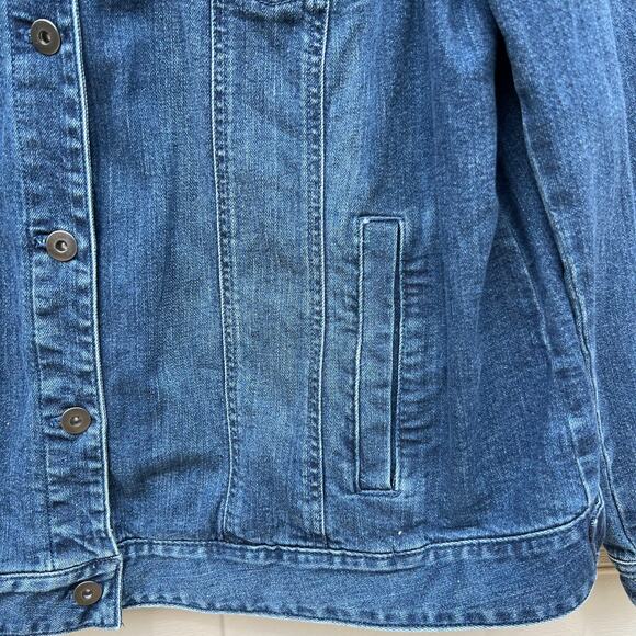 J.Jill Medium Wash Denim Jean Jacket 2X NO SIZE TAG - Picture 6 of 7